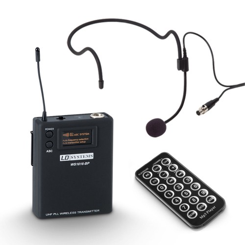 LD Systems ROADBUDDY 10 HS - Enceinte active Bluetooth sur accus avec  mixeur et micro serre-tête, Meilleur Tarif